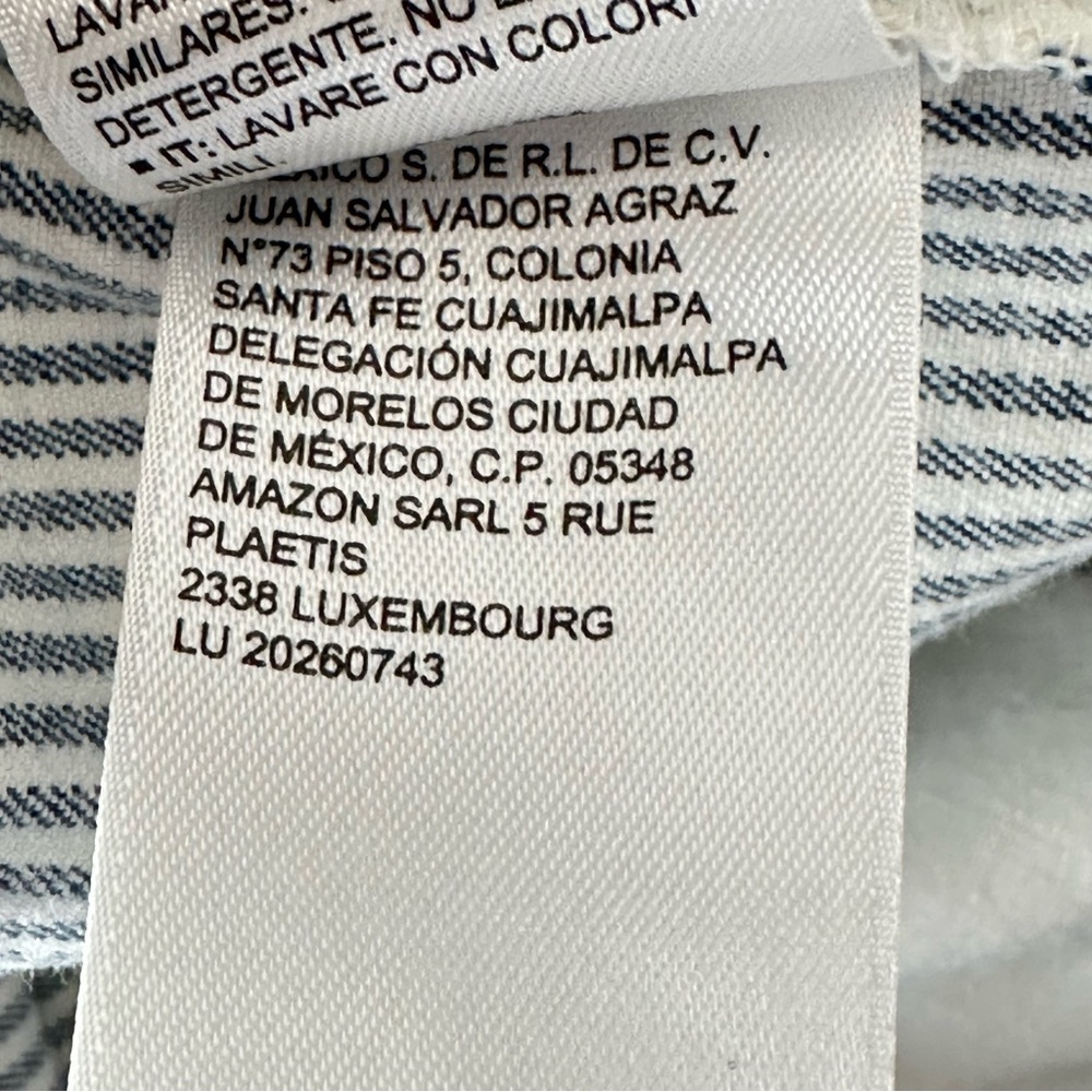 3 Pair Amazon Essential Shorts Size 14 in Gray, Black and Blue White Stripe - Picture 11 of 11